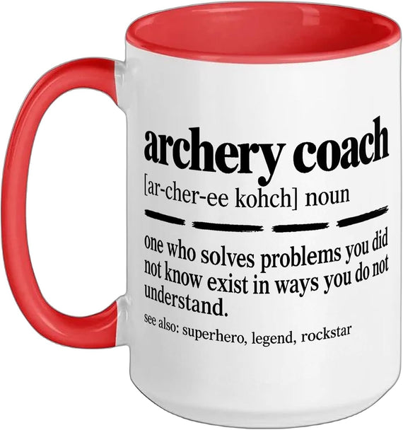 Archery Coach Definition Noun Ceramic Mug