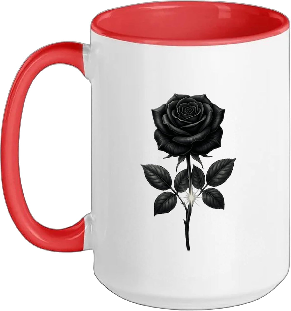 Black Rose Flower Botanist Garden Gardening Flower Rose Ceramic Mug