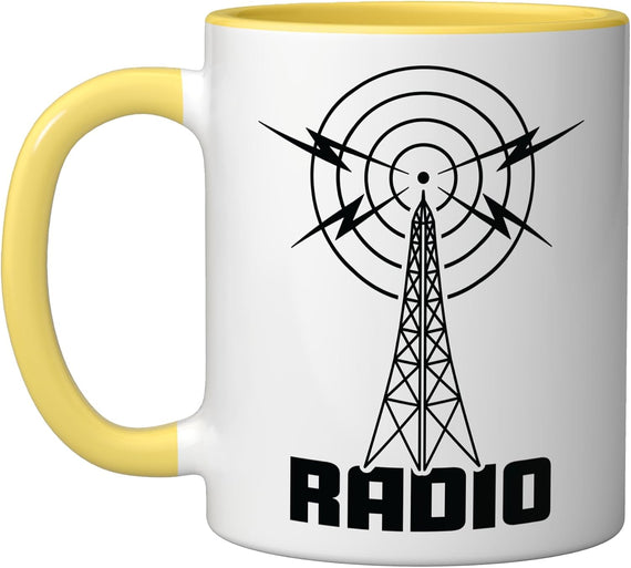 Retro Radio Tower – Ham Radio And Shortwave Listener Ceramic Mug