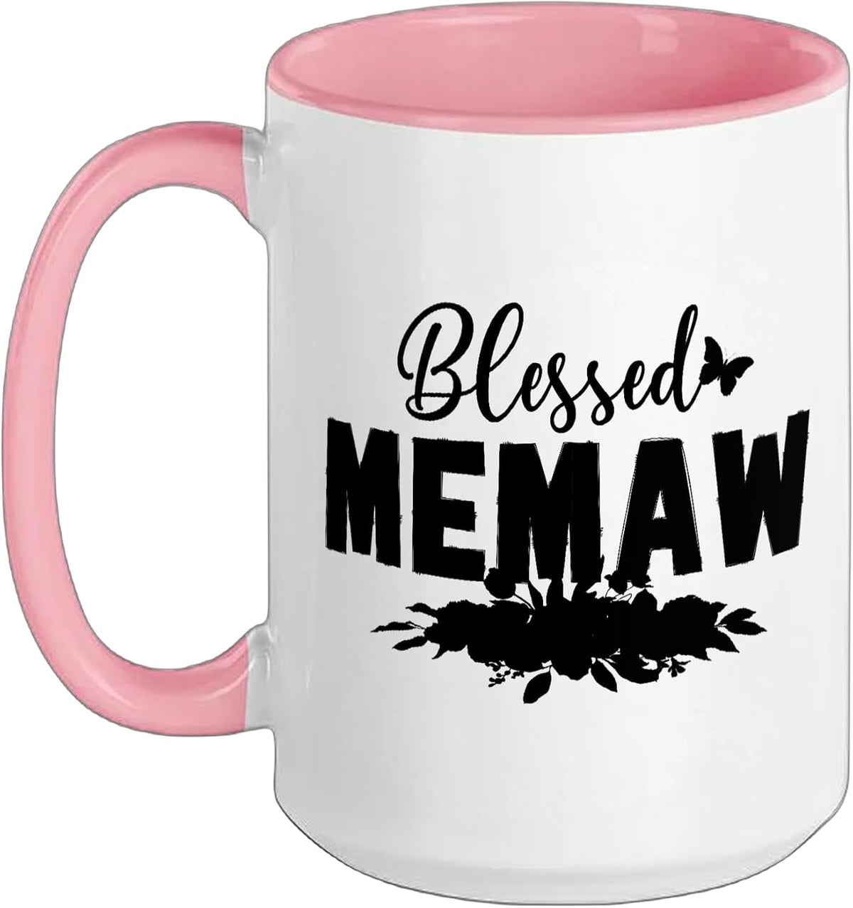 Blessed Memaw Grandma Floral Grandmother Ceramic Mug
