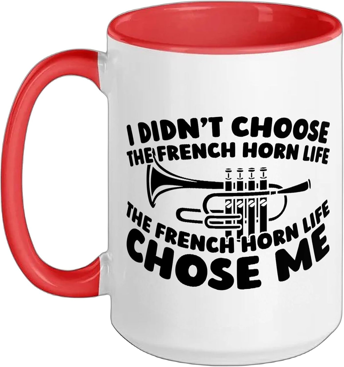 French Horn Instrument - Brass Marching Band Hornist Ceramic Mug
