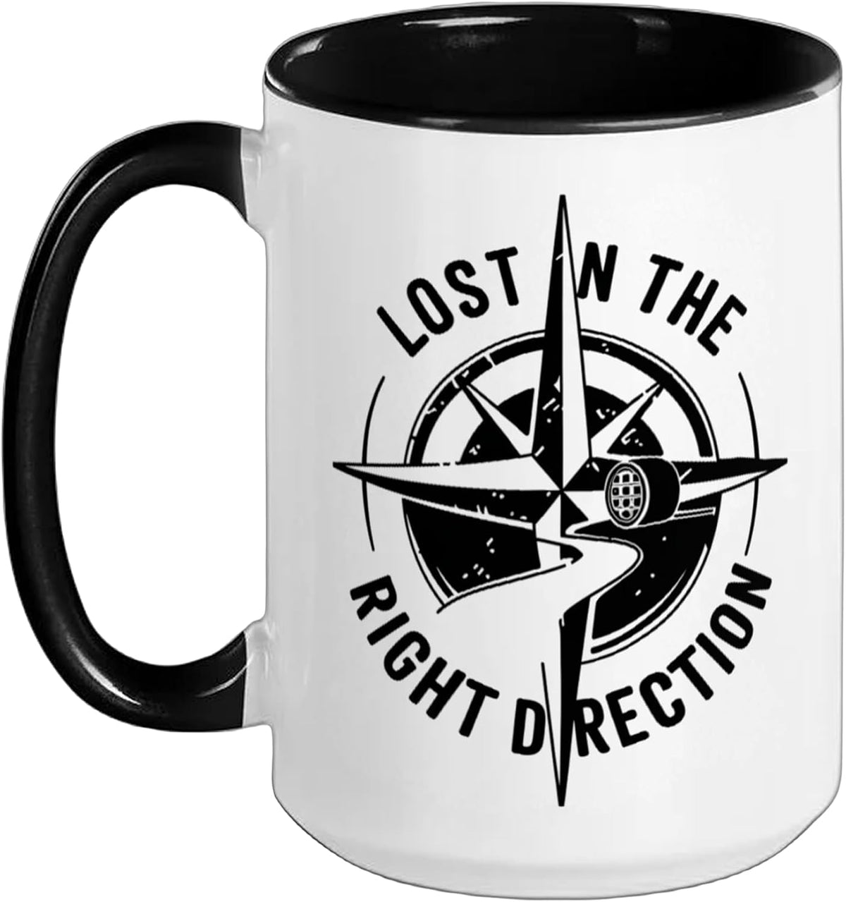 Lost In The Right Direction Geocache Hunting & Geocaching Ceramic Mug