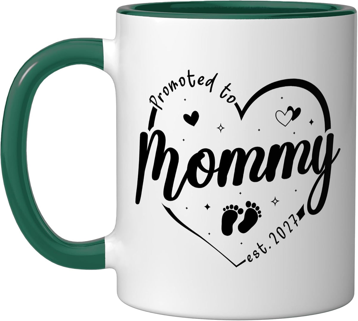 Promoted To Mommy Est 2027 Soon To Be New Mom Finally Ceramic Mug