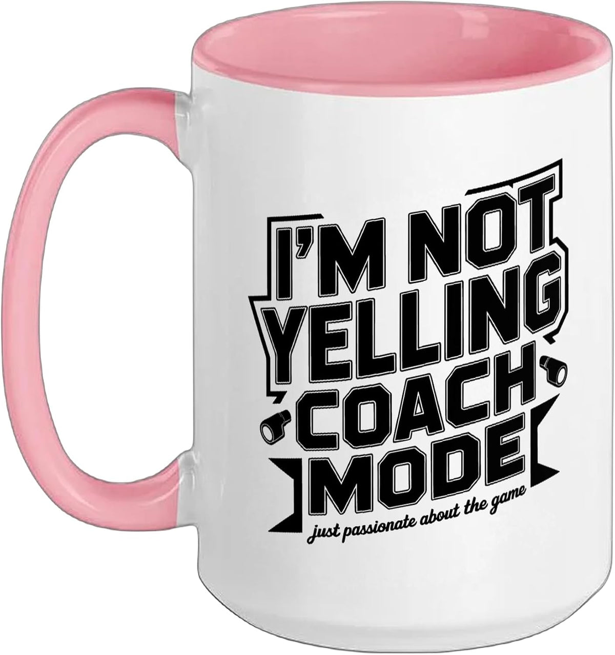 Youth Soccer Coach Not Yelling Mode Funny Humor Voice Ceramic Mug