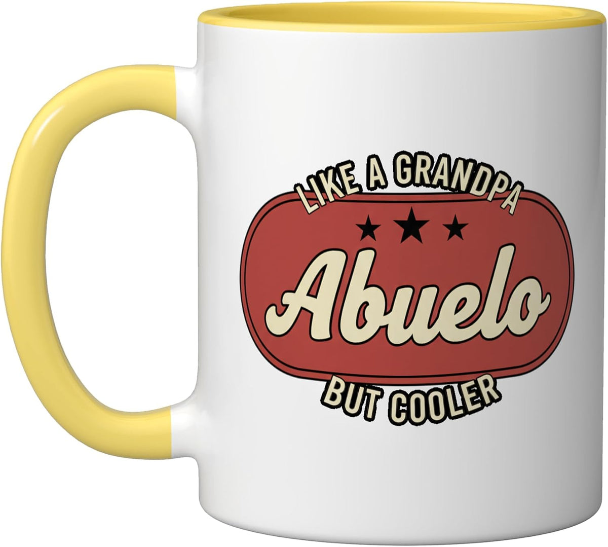 Abuelo Like A Grandpa But Cooler Retro Latino Dad Vintage Ceramic Mug