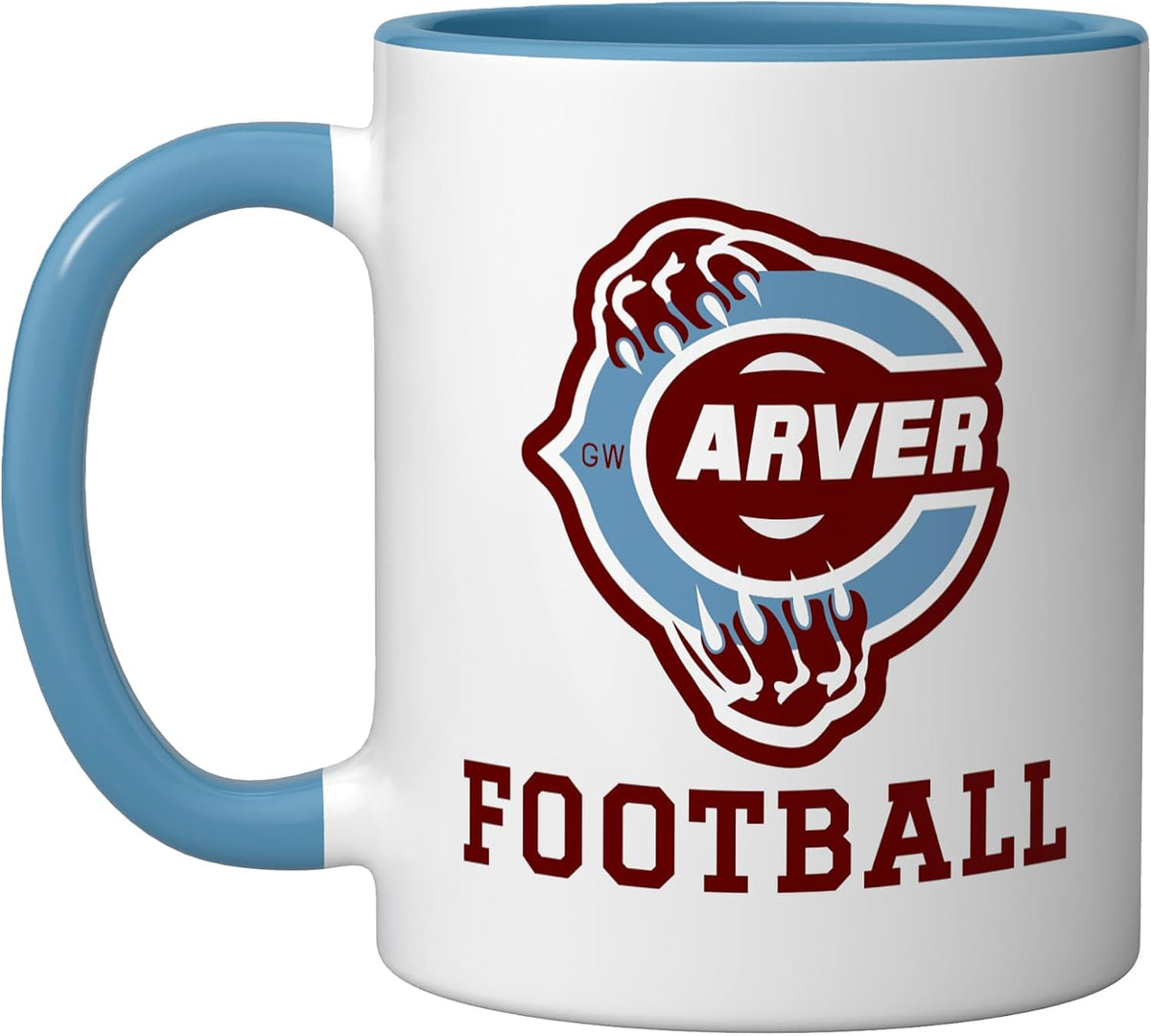 Carver High School Wolverines Football Ceramic Mug