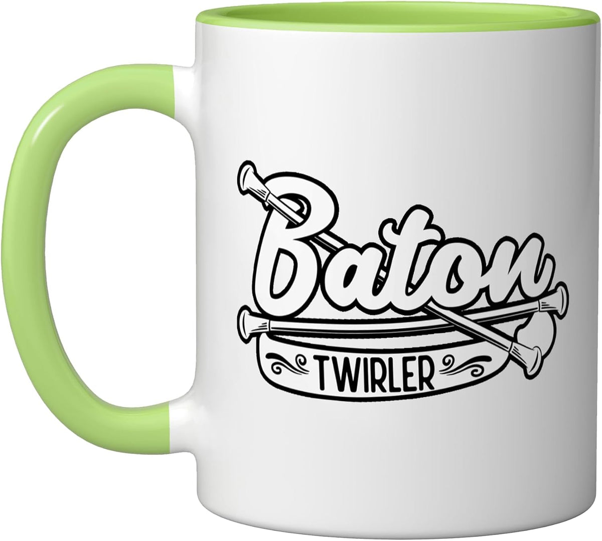 Baton Twirling Sports Twirler Majorette Gymnast Athlete Ceramic Mug