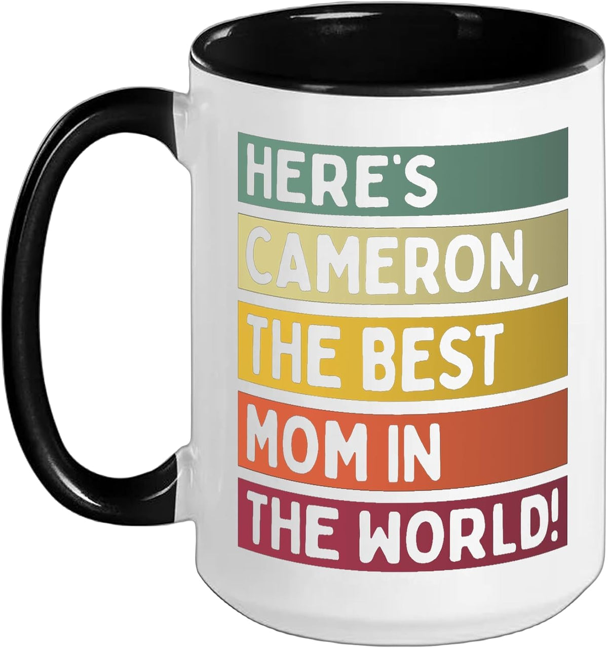 Here's Cameron The Best Mom In The World Mother's Day Ceramic Mug