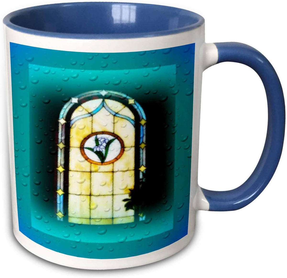 A Stain Glass Window With Special Effects Ceramic Mug