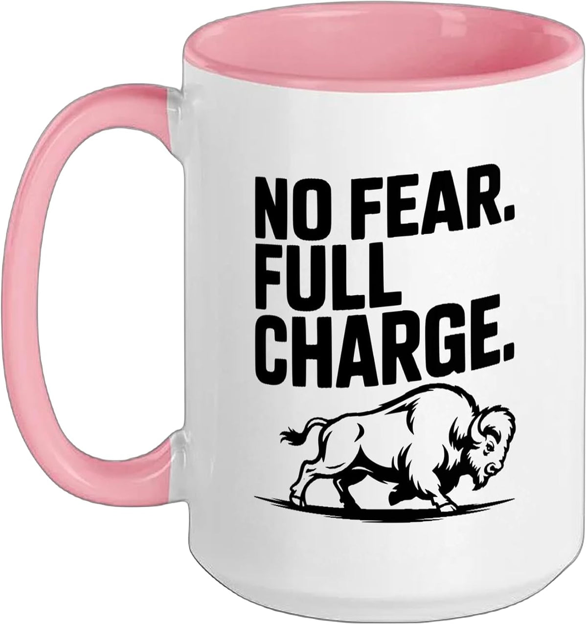 No Fear Full Charge Buffalo Ceramic Mug