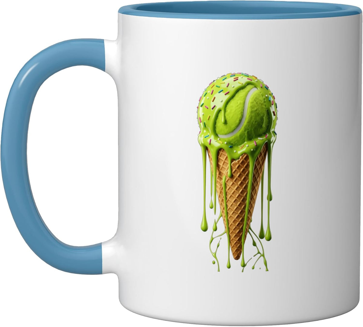 Tennis Drip Ice Cream Tennis Sport Lover Ceramic Mug