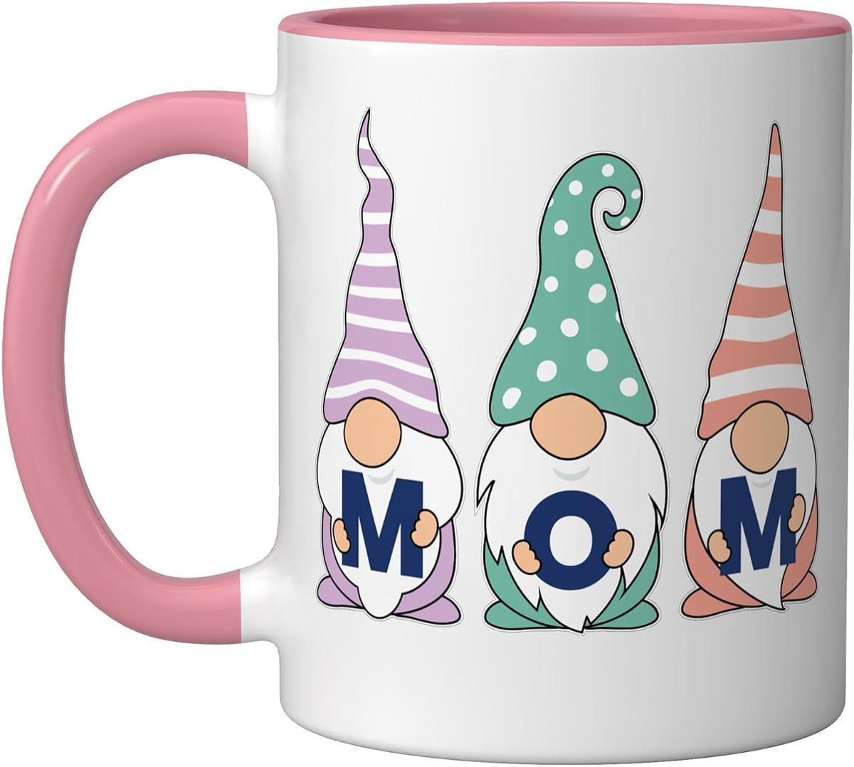 Gnomes - Holding The Word Mom, Gift For Your Mother Ceramic Mug