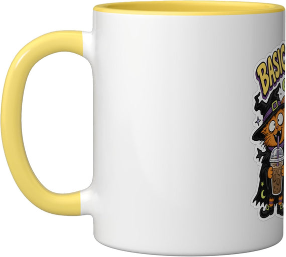 Basic Witch Energy Cats Kitten Kitty Cat Lovers Ceramic Mug