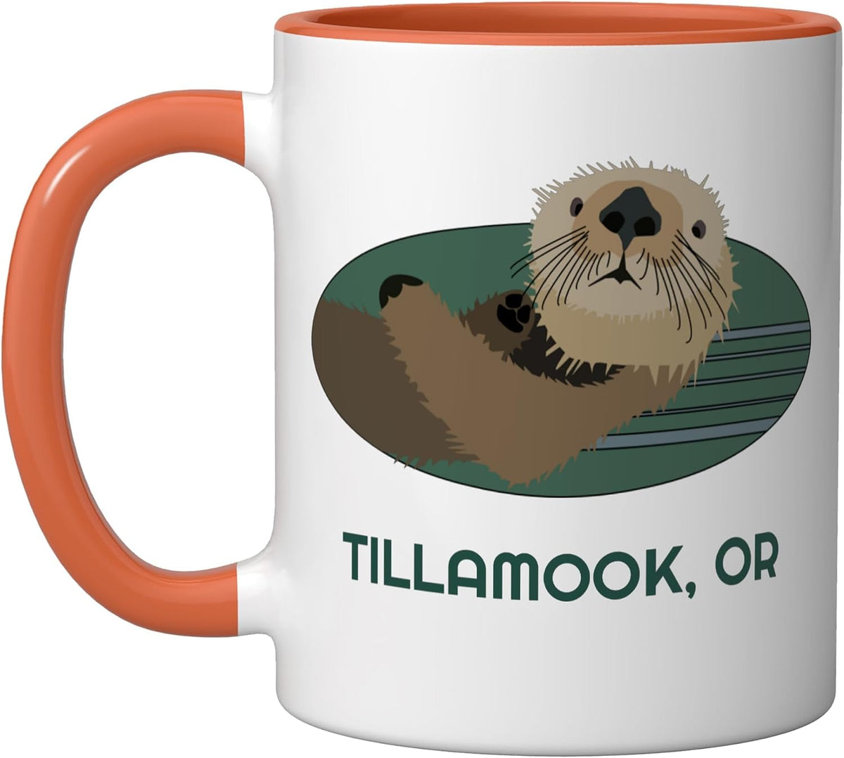 Cute Otter Tillamook, Oregon Coast Fisherman Ceramic Mug