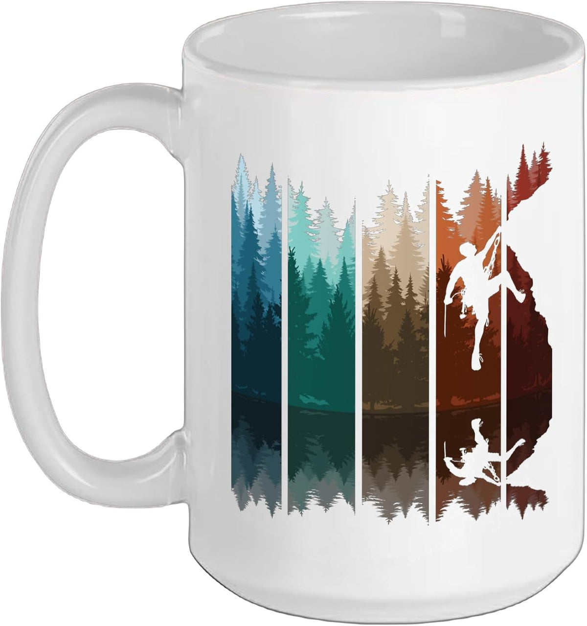 Rock Climbing Lover Retro Climber Bouldering Men Women Ceramic Mug