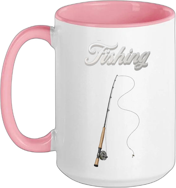 Rod And Reel, Angling, Angler, Fishermen, Fishing Ceramic Mug