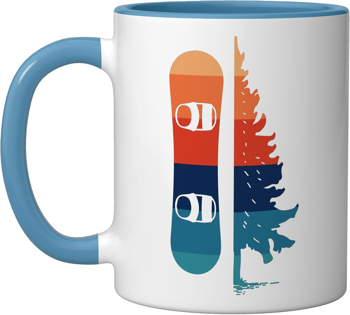 Snowboarding Retro Vintage Snowboarder Winter Ceramic Mug