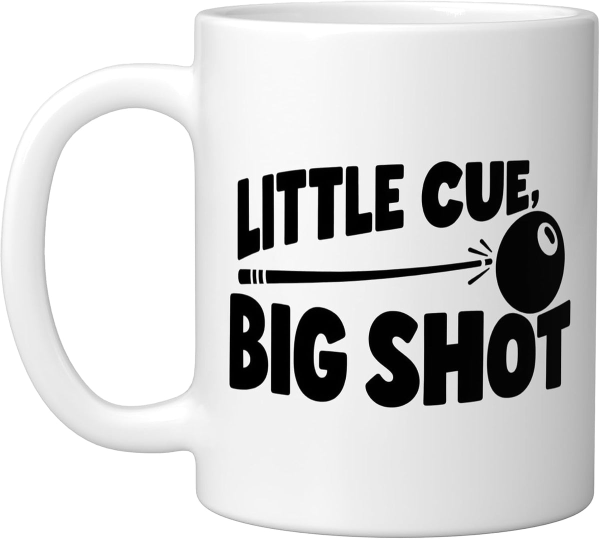 Little Cue, Big Shot: Kids Billiards Ceramic Mug