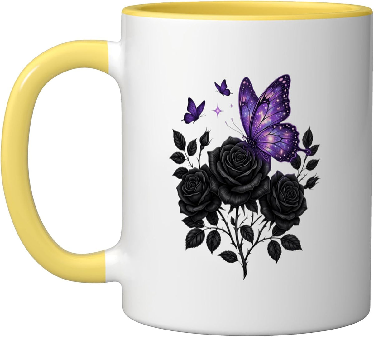 Black Rose Flower Botanist Garden Gardening Flower Rose Ceramic Mug