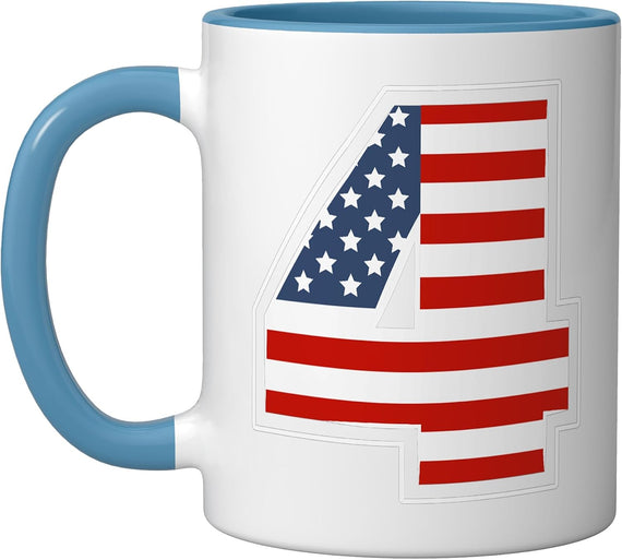 4th July United States Independence Ceramic Mug