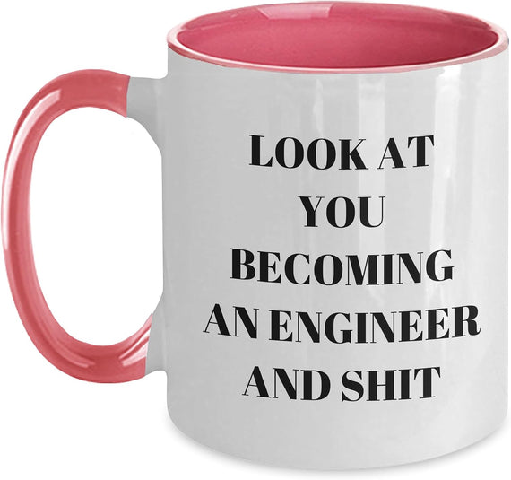 New Engineer Cheeky Congratulations Quote Ceramic Mug