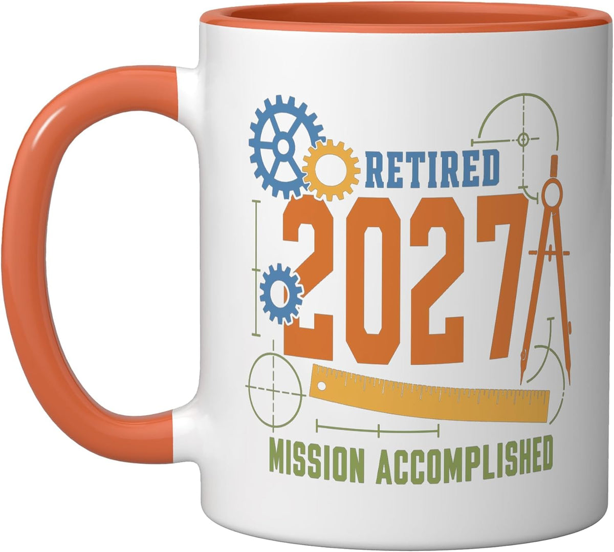 Retired 2027 Engineer Mission Accomplished Retirement Ceramic Mug