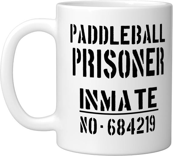 Paddleball Prisoner Inmate No. 684219 Funny Costume Ceramic Mug