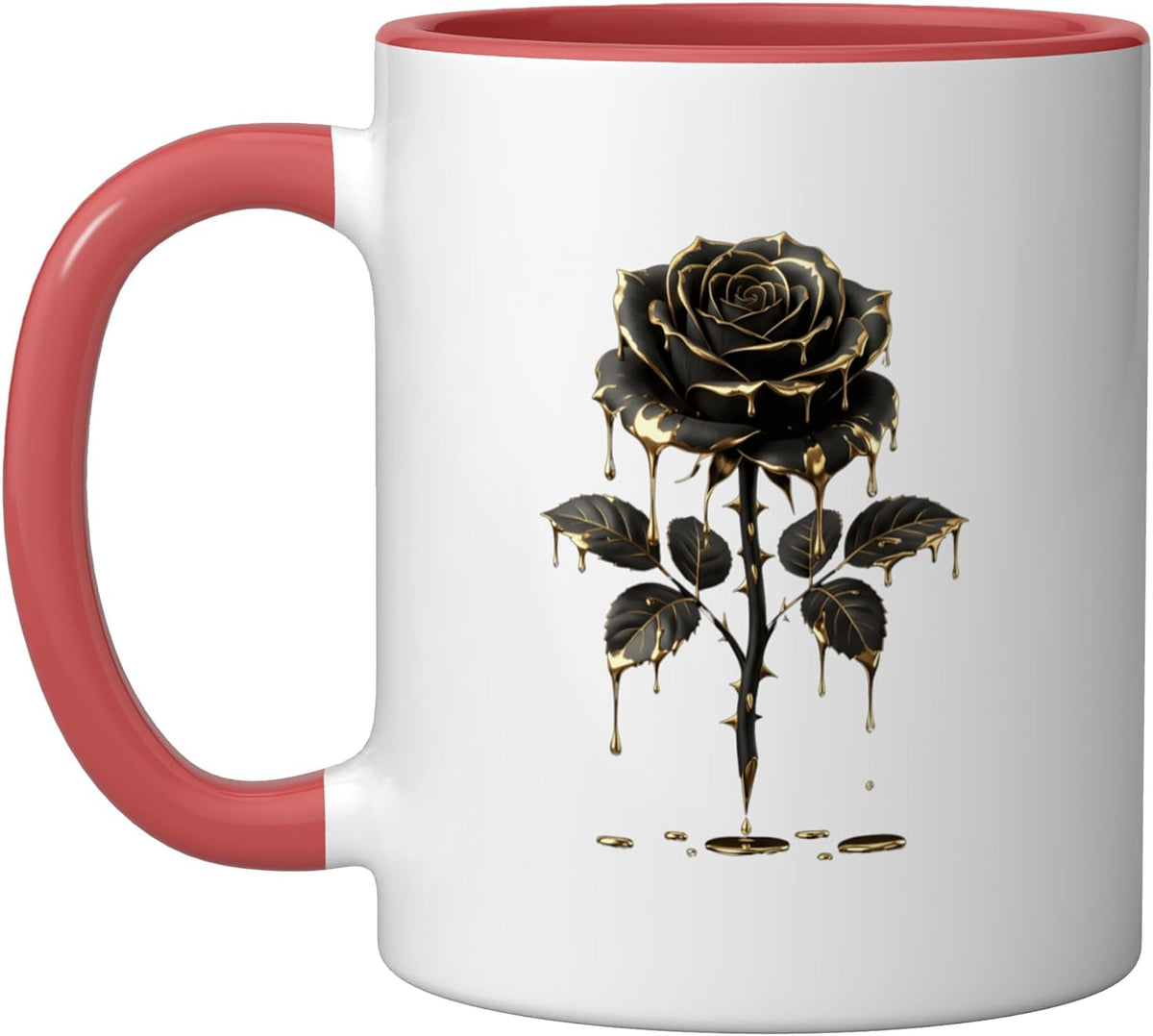Black Rose Flower Botanist Garden Gardening Flower Rose Ceramic Mug
