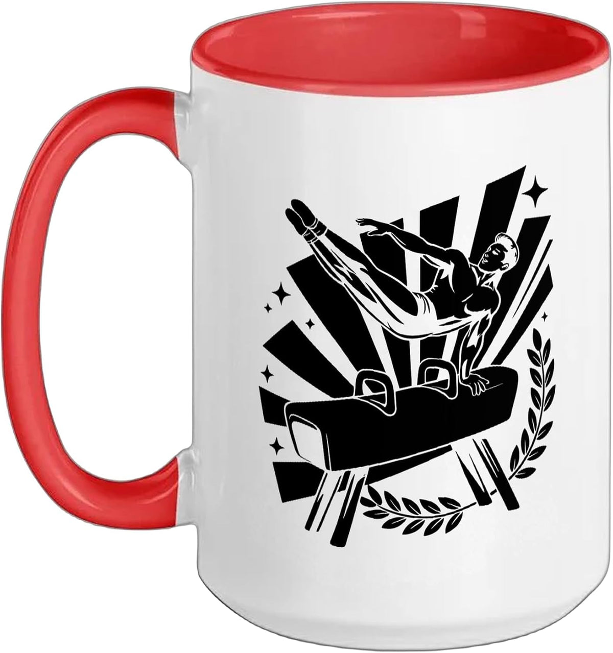 Pommel Horse Gymnast Vintage Athletic Ceramic Mug