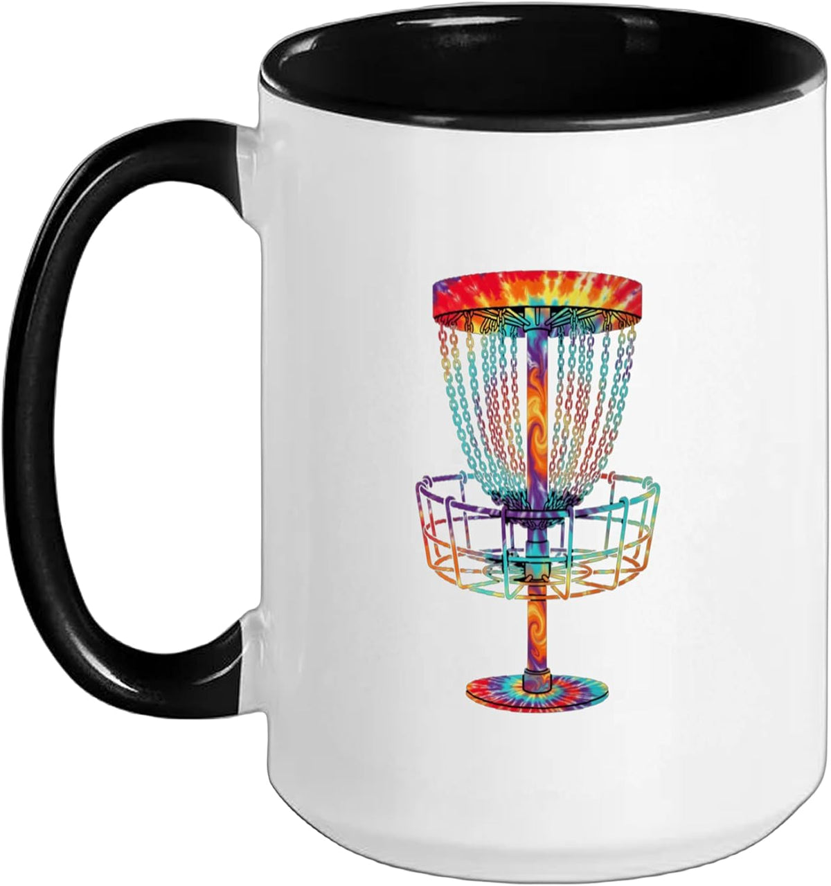 Disc Golf Basket Disc Golfer Frolfing Disc Golf Player Ceramic Mug