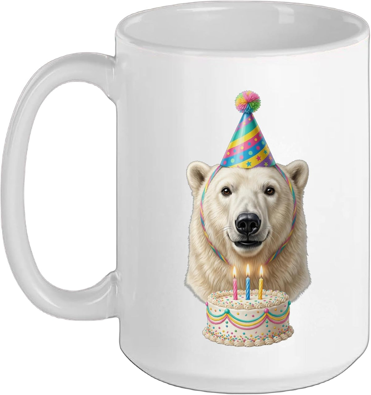 Polar Bear Birthday Ceramic Mug
