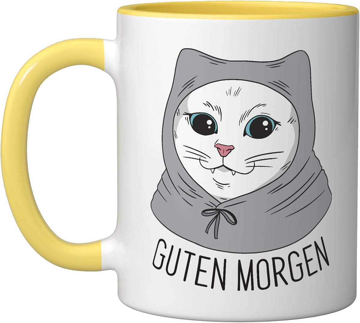 White Main Coon Cat Outfit For Cat Lover Cats Ceramic Mug