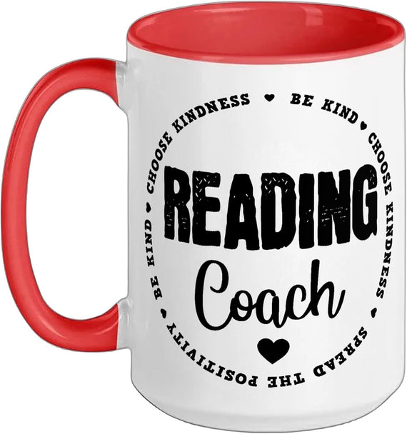 Reading Coach Teacher Interventionist Specialist Literacy Ceramic Mug