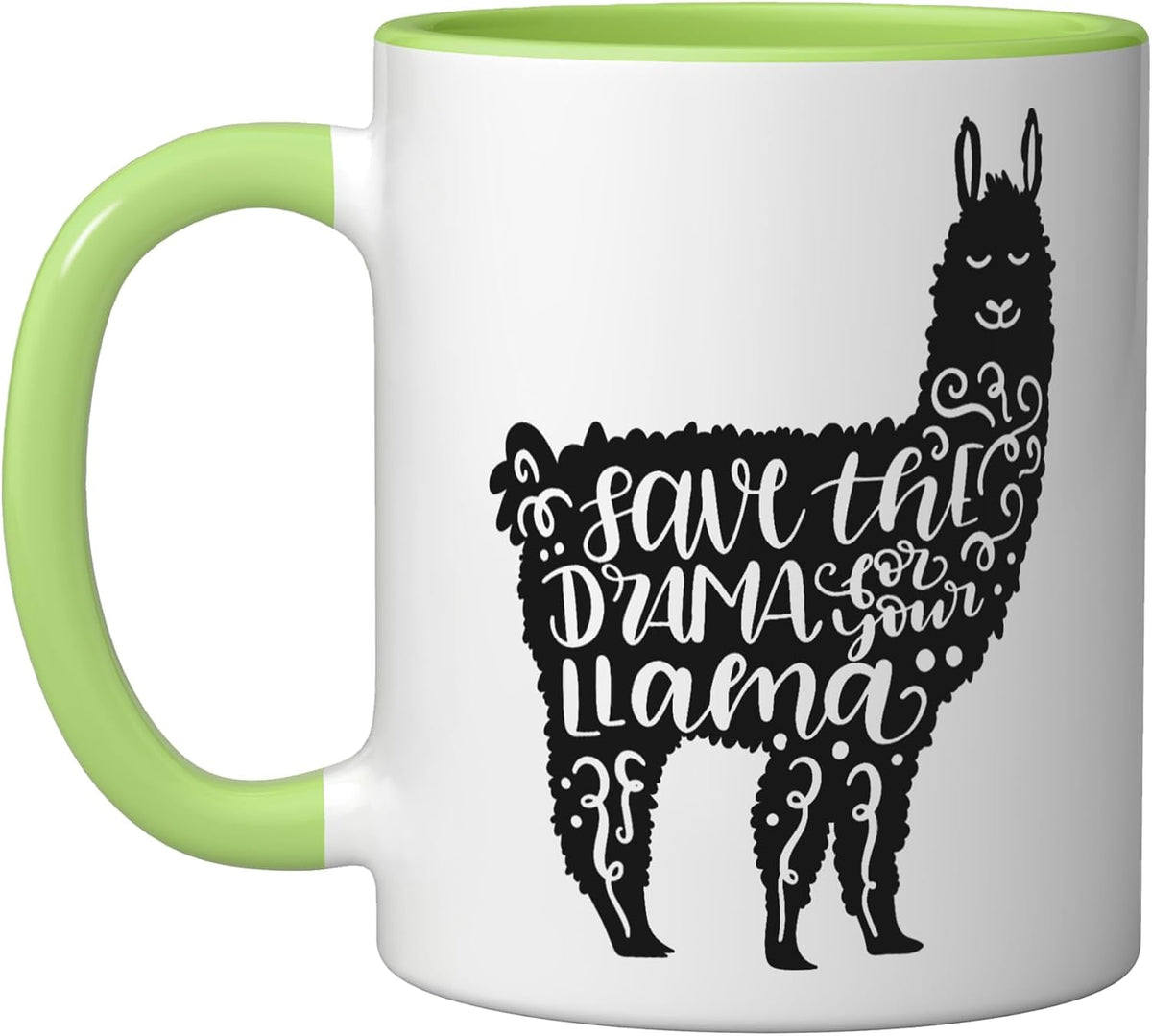 Save The Drama For Your Llama Funny Llama Lover Ceramic Mug