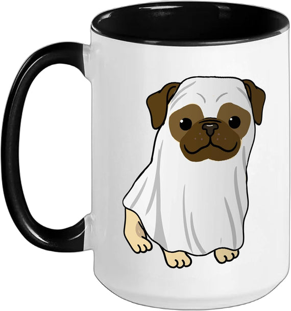 Pug Ghost Pug Halloween Ceramic Mug