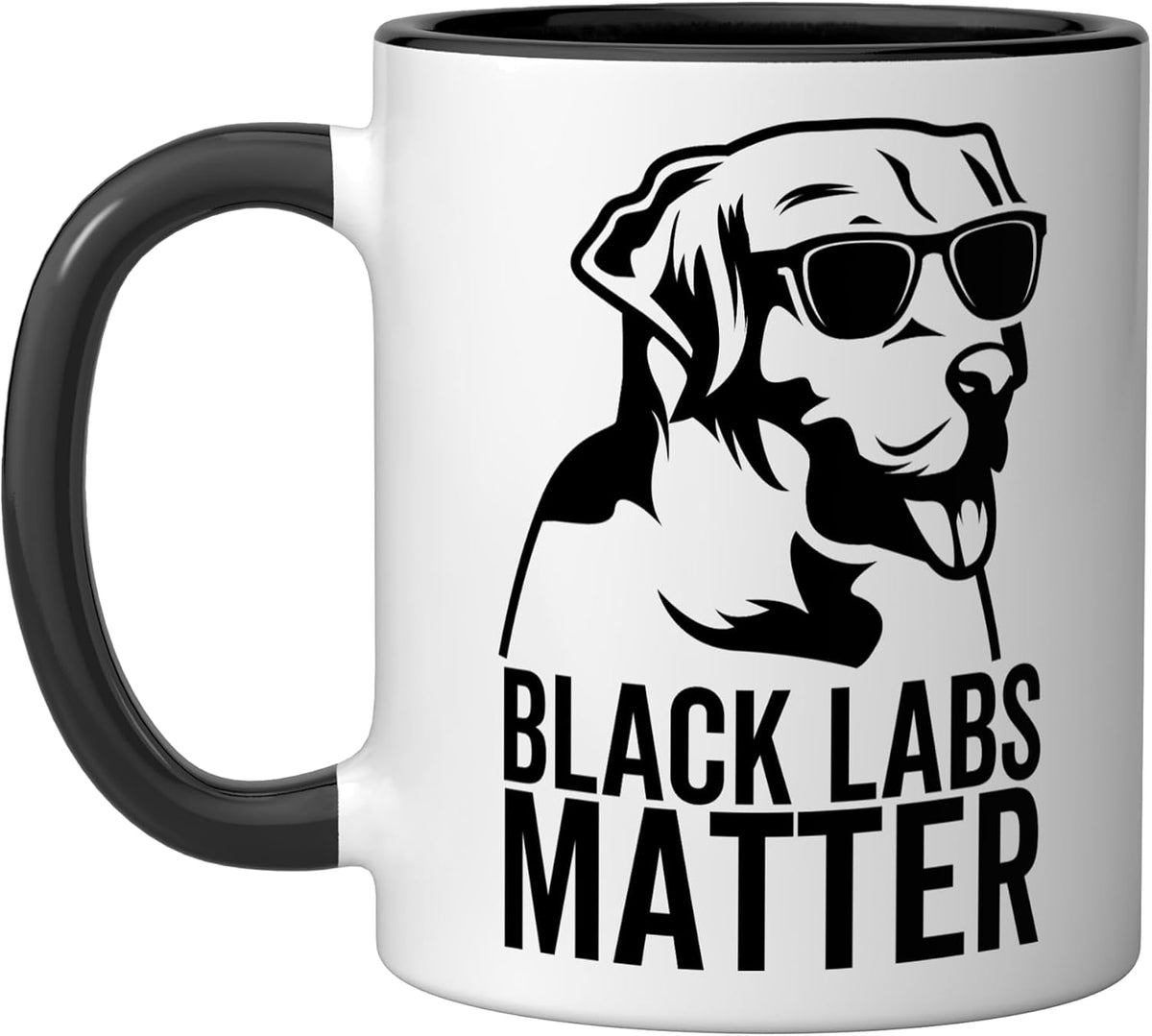 Black Labs Matter Black Labrador Retriever Dog Owner Ceramic Mug