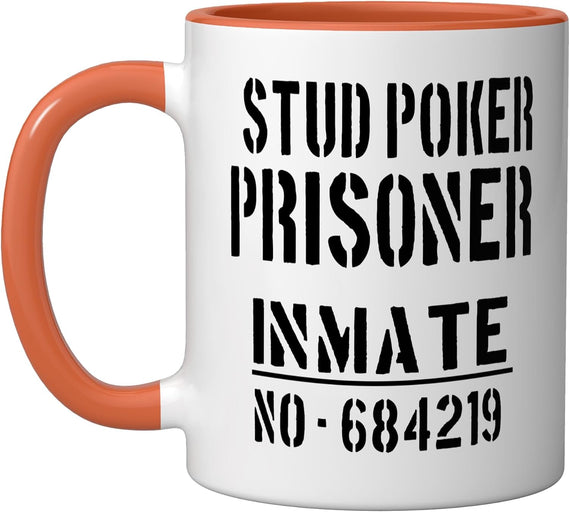 Stud Poker Prisoner Inmate Halloween Costume Players Ceramic Mug