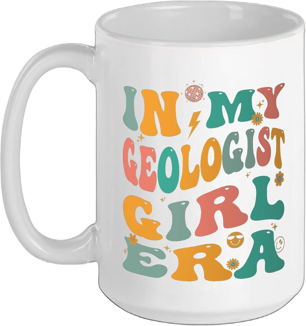 Retro Geology Girl Groovy Geologist Ceramic Mug