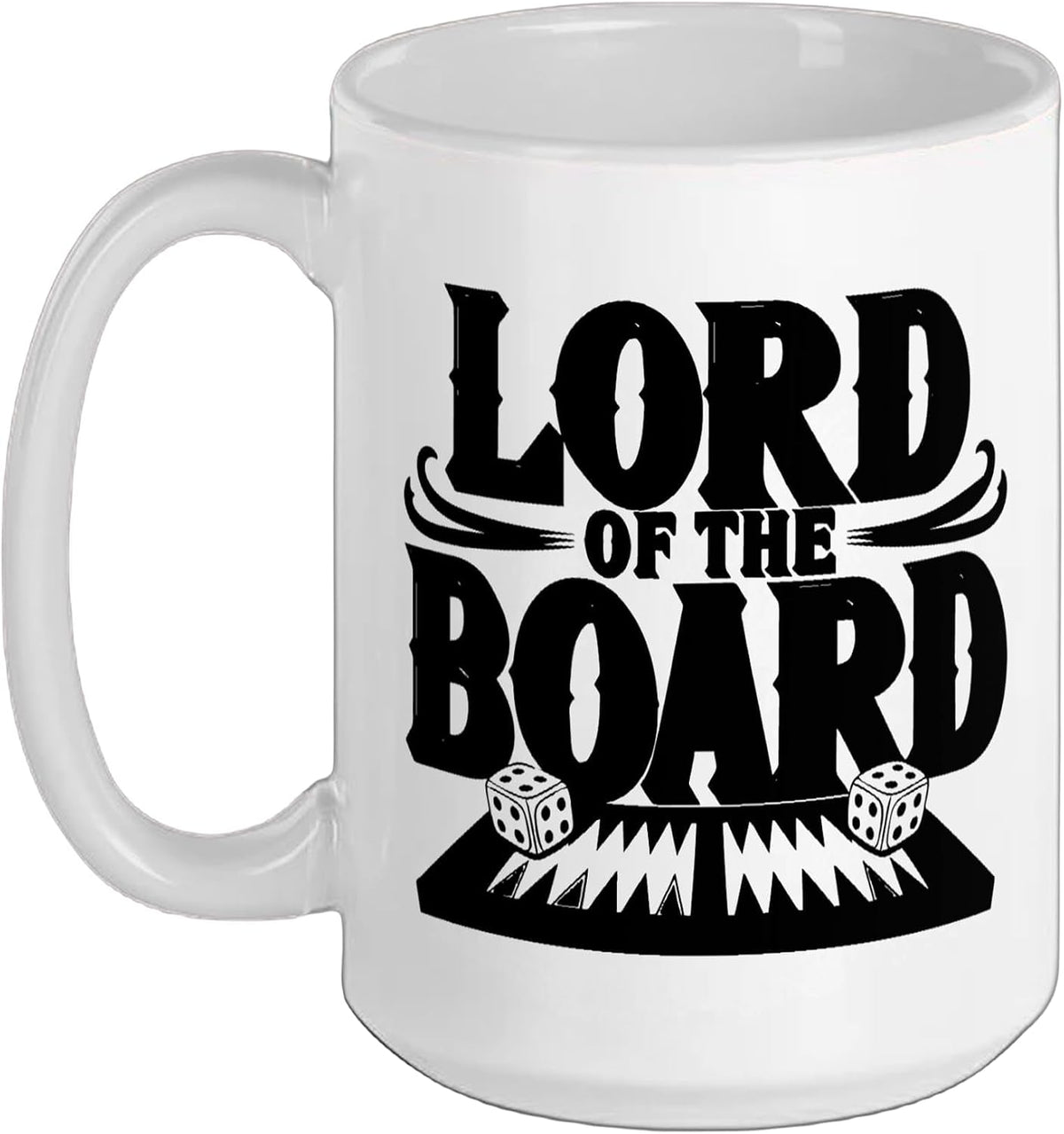 Backgammon Player Who Rules Board Every Single Game Night Ceramic Mug