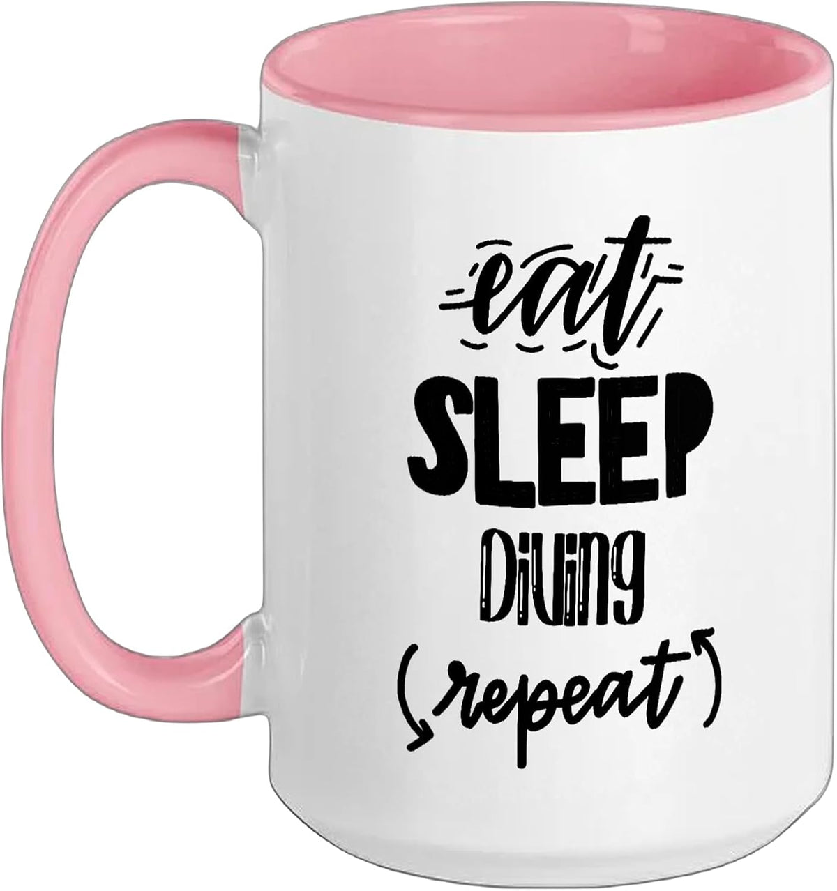 Eat Sleep Diving Repeat - Diving Diver Ceramic Mug