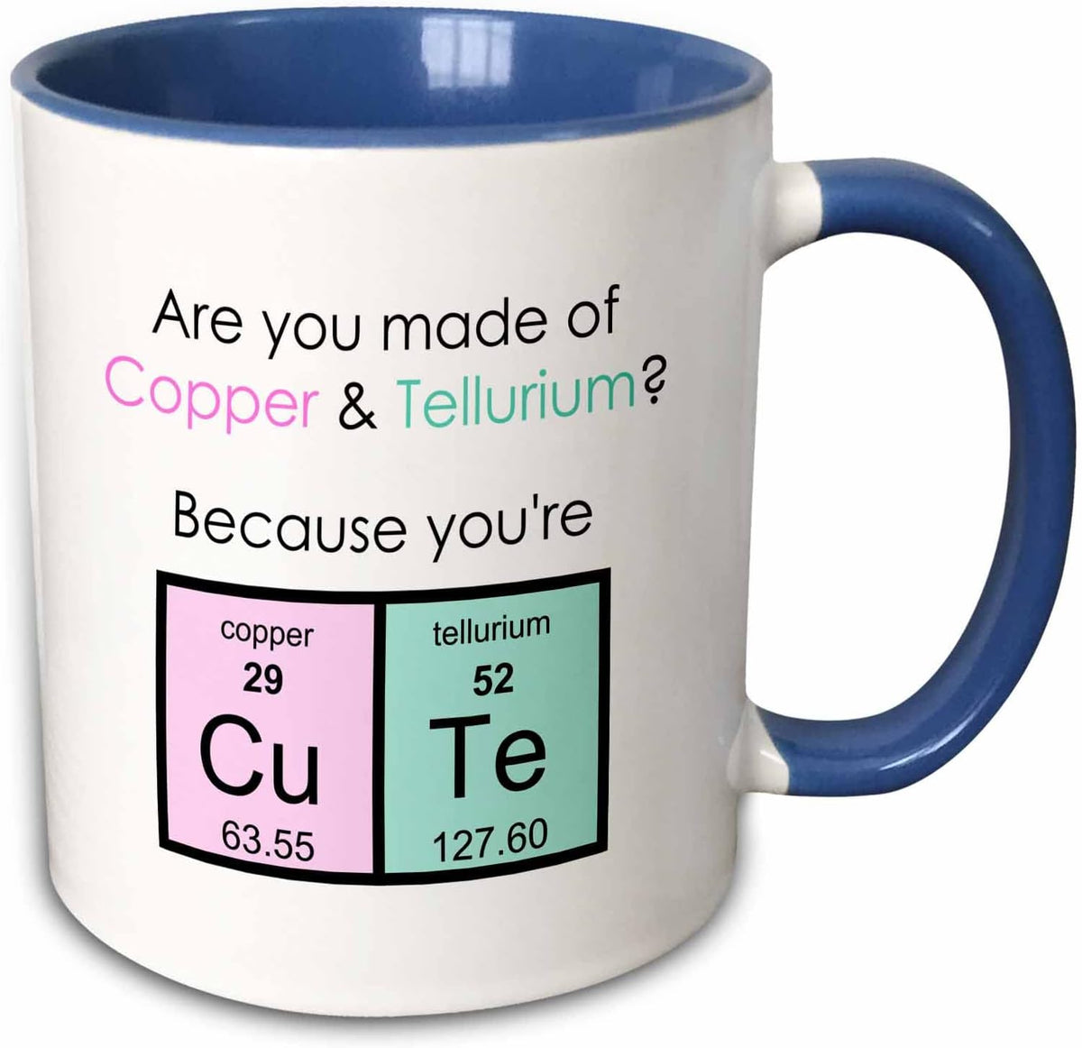 Copper And Tellurium Cute Science Joke Ceramic Mug