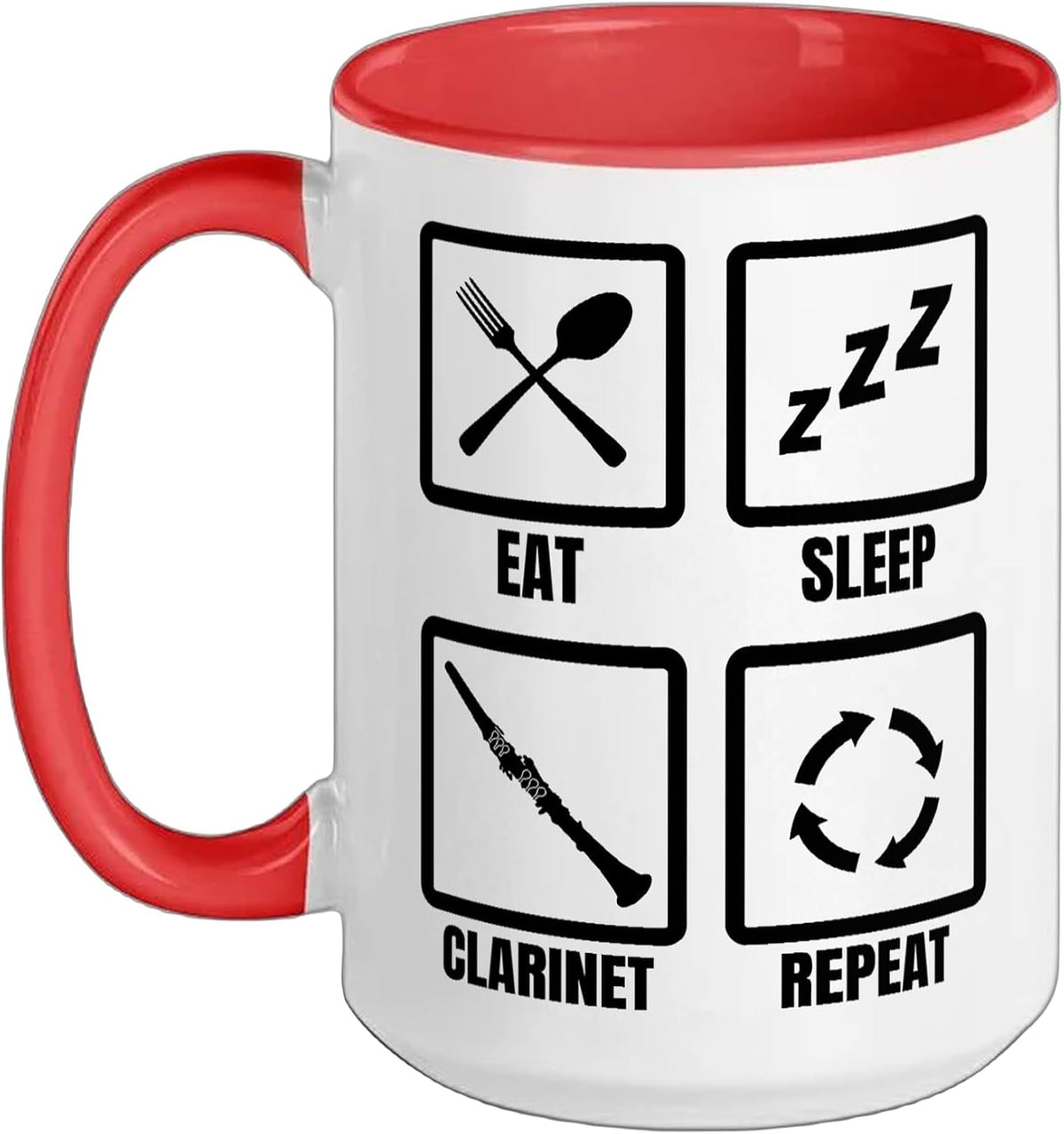 Clarinet Routine Clarinet Player Ceramic Mug