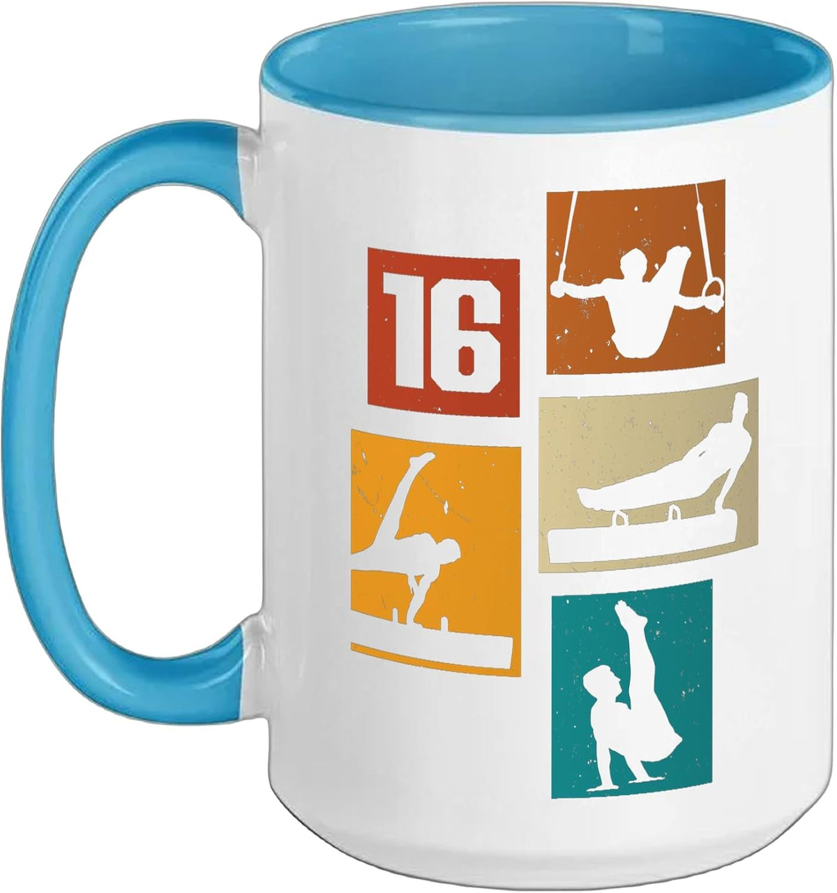 16th Birthday Boy Gymnastics 16 Years Old Ceramic Mug
