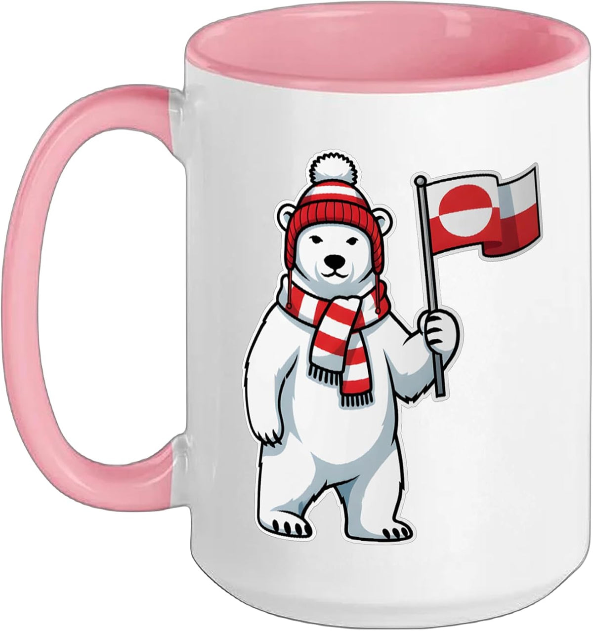 Funny Greenland Polar Bear Tee Denmark Design Graphic Ceramic Mug