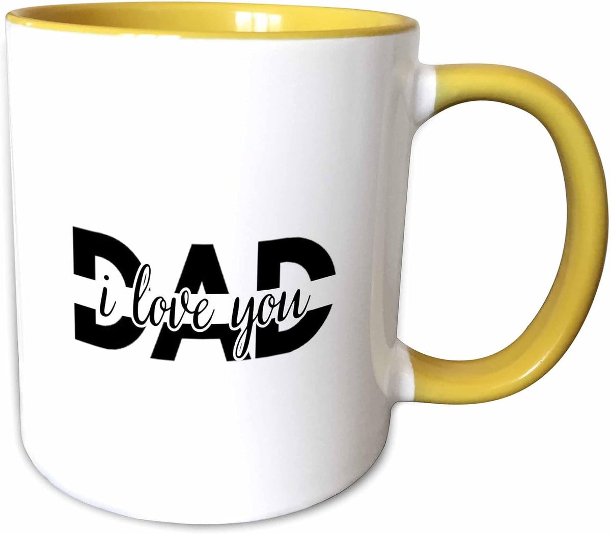 Typography Of I Love You Dad Christmas Ceramic Mug