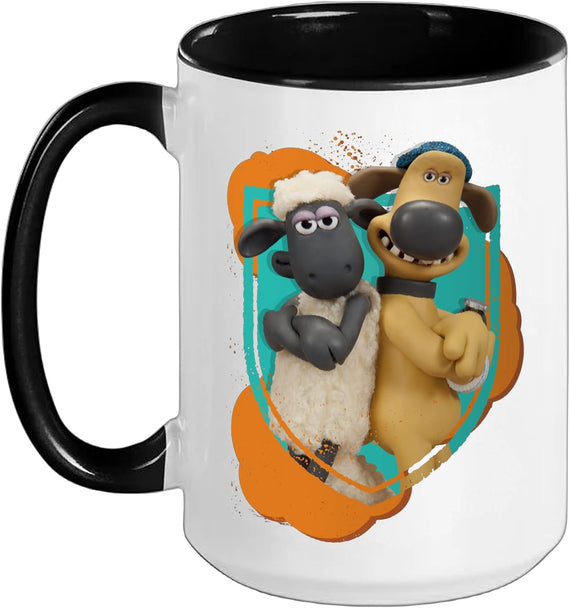 Shaun The Sheep And Bitzer Best Friends Ceramic Mug
