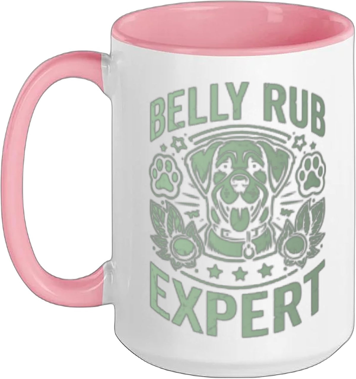 Belly Rub Expert Dog Dad Puppy Lover Ceramic Mug