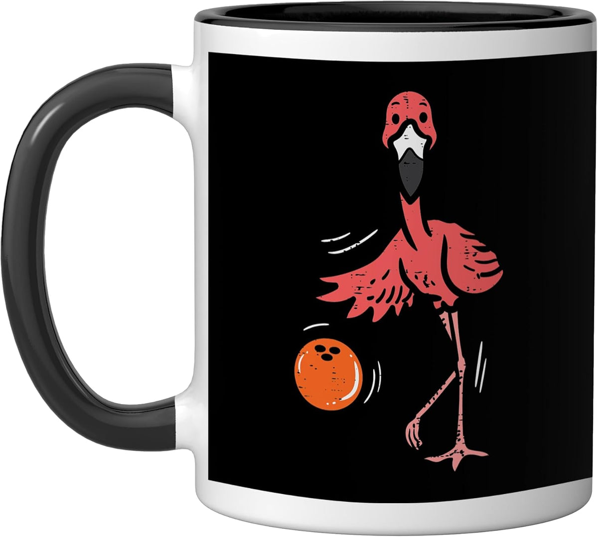 Bowling Flamingo Bowling Player Boys Girls Kid Toddler Ceramic Mug