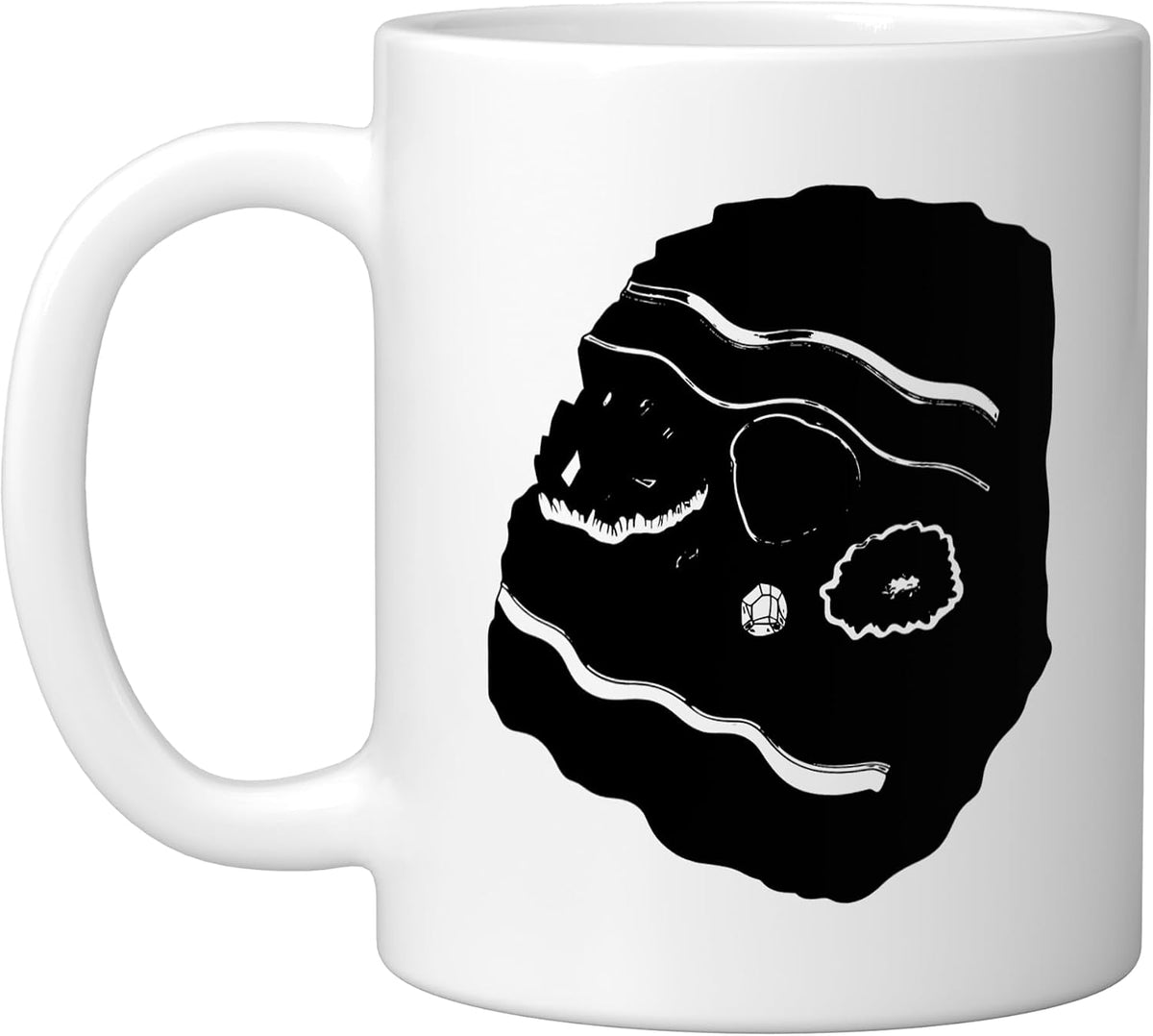 Geology Cross Section Rock Layers Illustration Amateur Ceramic Mug