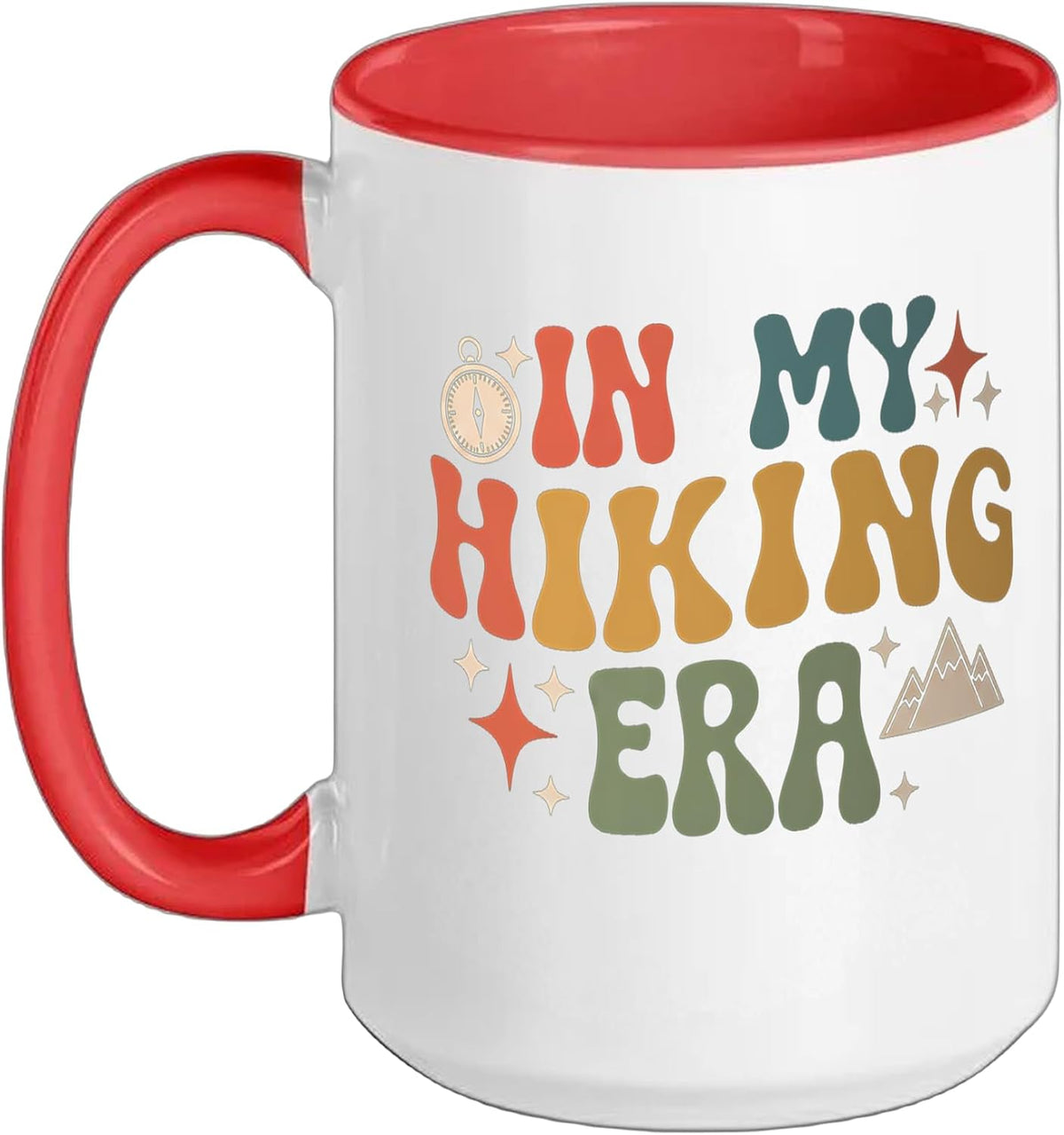 In My Hiking Era Retro Mountain Hiking For Men Women Ceramic Mug